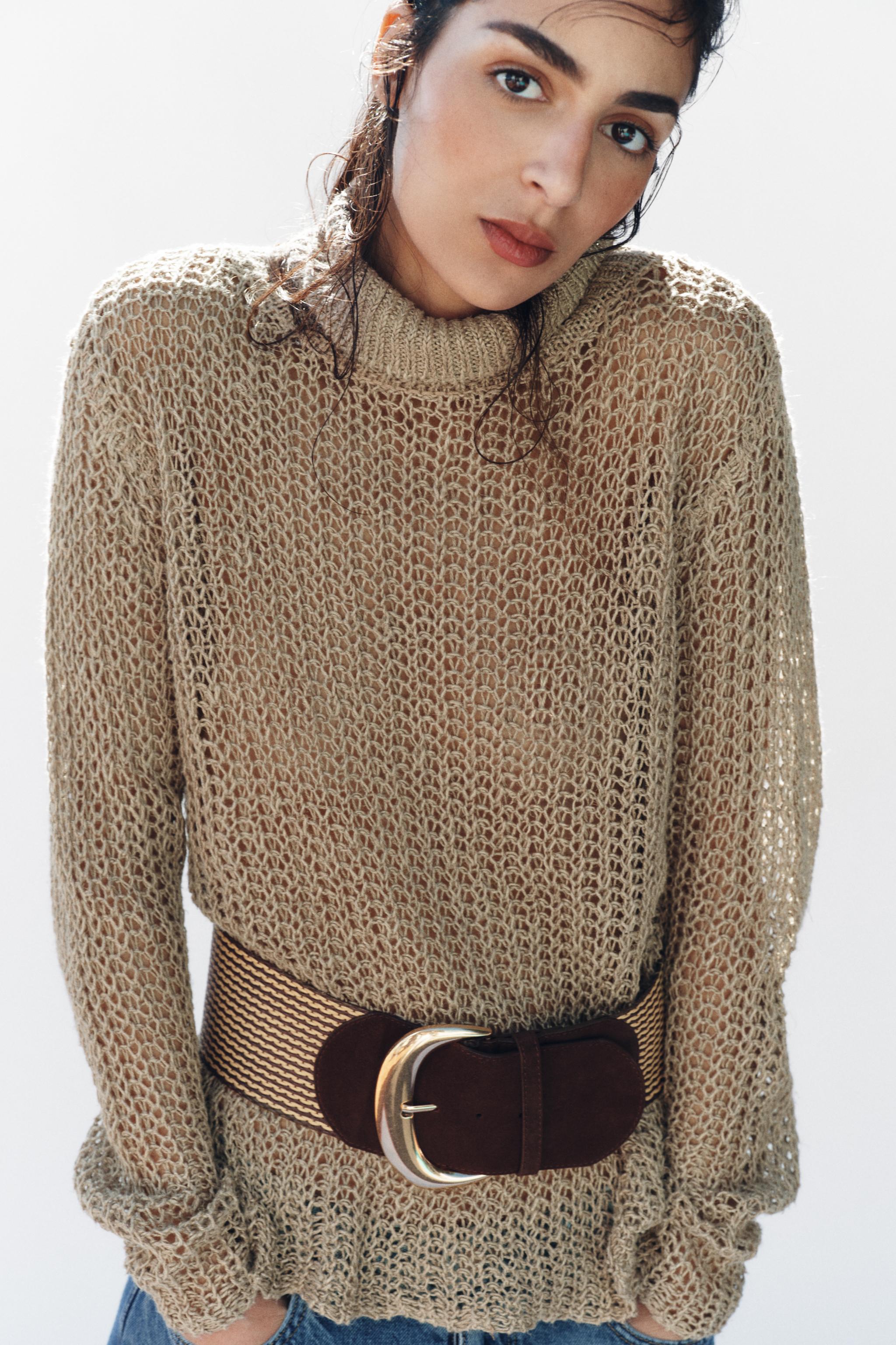 RAFFIA SPLIT LEATHER BELT